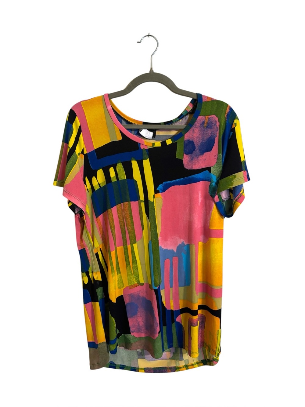 Vintage 90s Artex Fashions Abstract Art to‎ Wear Top XL